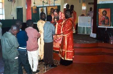 On Tuesday, 2 February 2005, on the Feast Day of the Meeting of the Lord, a Hierarchical Divine Liturgy was celebrated at the Church of the Holy Protection of the Theotokos in Karuri, in the capital