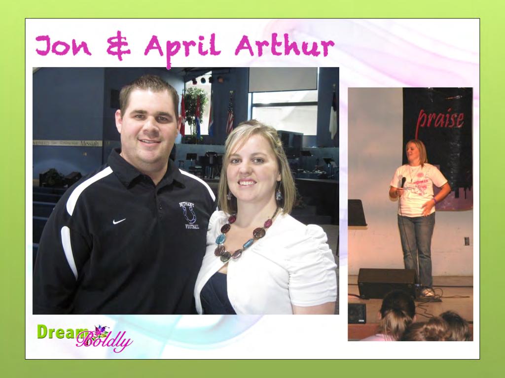 Fast forward now to modern day. I want to introduce you to a beautiful Christian couple named Jon and April. In fact, you might know April if you were at the first Power Chicks event in 2007.
