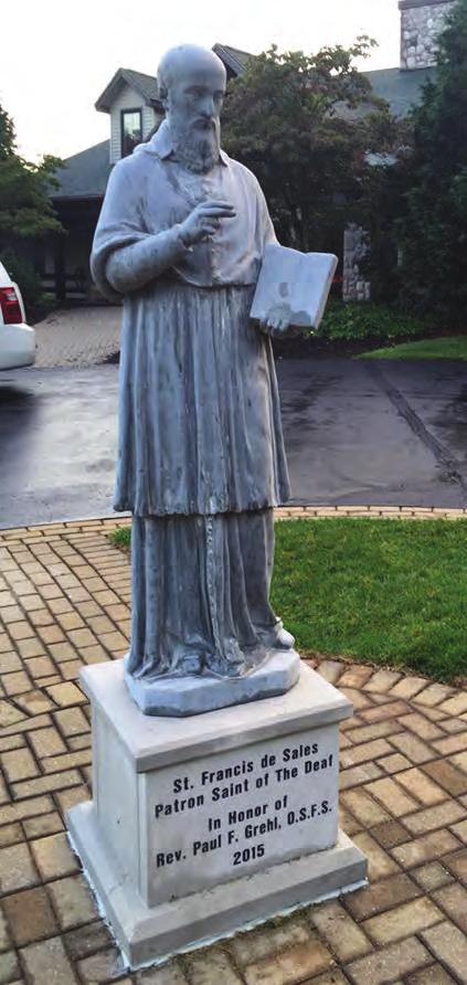 BONDINGS The Quarterly Oblate Magazine Statue Dedicated at Holley Institute Family Village A statue of St. Francis de Sales was added on Aug.