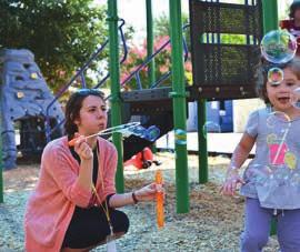 outdoor activities in a specially designed preschool setting.
