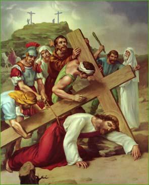The Ninth Station: Jesus falls the third time The Sixth Station: Veronica wipes the face of Jesus Despite the falls, nothing can stop our Lord, because He is