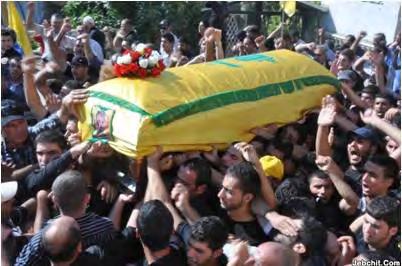 The funeral held for him in Kafr Aba (Jibchit