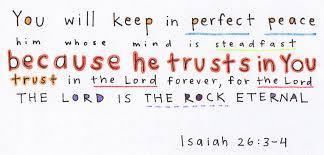 he trusts in You.