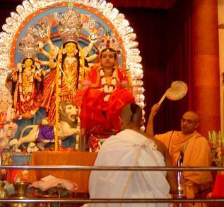 Durga Puja was first celebrated at Belur Math in 1901.