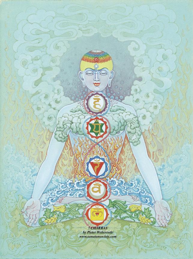 Cakras Cakra (also spelled chakra) means wheel, discus, or turning. The cakras are non-physical energy-centers in the subtle body which act as gateways into higher states of consciousness.