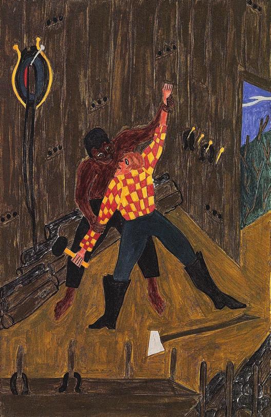 Panel #10 from The Frederick Douglass Series of 1938-1940, Jacob Lawrence.