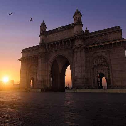 Facts of the Tour 60 5 16 PASSIONATE GUESTS COMMITTED ADMINISTRATORS EXCITING DAYS 12 HISTORIC INDIAN PLACES INDIAN CITIES TOWNS VILLAGES MUMBAI: The harbour city which not only allowed the early