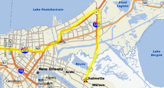 7 Station 5 Option A: Returning to Grace Lutheran via I-10 Neighborhood: New Orleans East If you are pressed for time, you may return to Grace Lutheran to complete the pilgrimage.