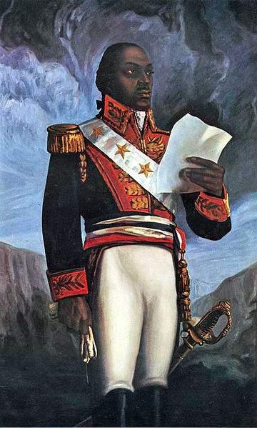 After fierce and bitter fighting, the rebels, led by Toussaint-Louverture declared Saint Domingue an independent republic.