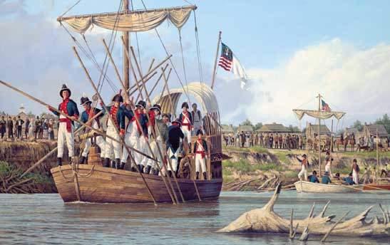 Three boats carried the 48 members of the Corps of Discovery and extensive supplies, including gifts for the Native Americans.