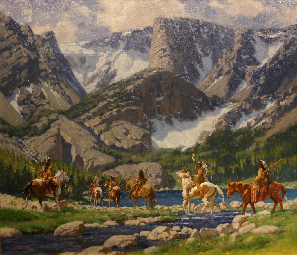 Sacajawea and her people helped Lewis and Cark get more horses to continue their journey across the Rocky Mountains.