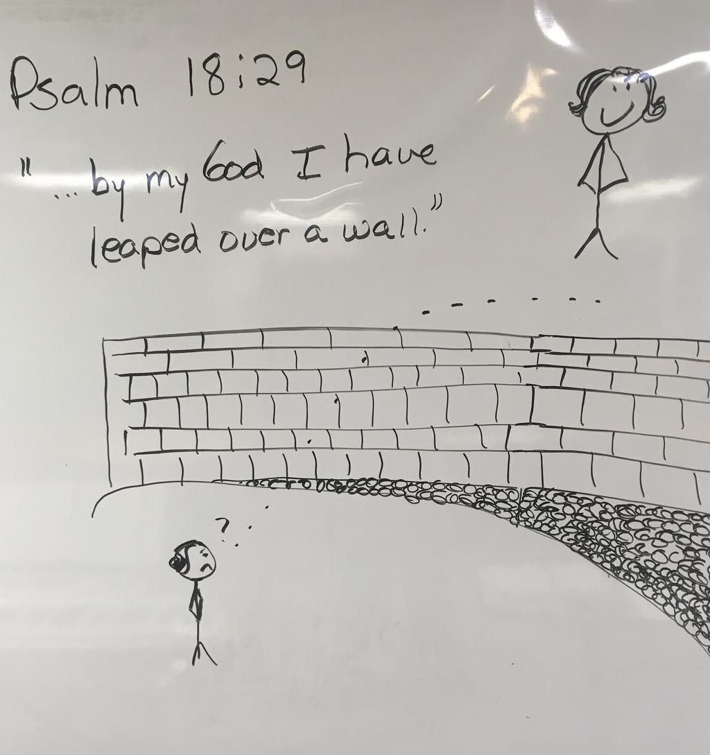I Have Leaped Over a Wall Introduction Introduction 2 Timothy Bible Study I Have Leaped Over a Wall nd (Drawing is a picture of the whiteboard at the 2018 Tuesday Bible Study at Village Bible Church,