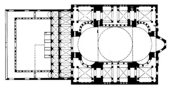 Activity IV.3 Offer the ground plan of Hagia Sophia. This was the main church in Constantinople and the most important monument of Byzantine architecture.