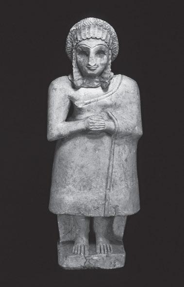 Inauguration 591 Fig. 45: Statue of a woman praying. Found in a temple at Tell Asmar (Ešnunna). Limestone, 37 cm high. 2900 2600 BC. The Oriental Institute of the University of Chicago.