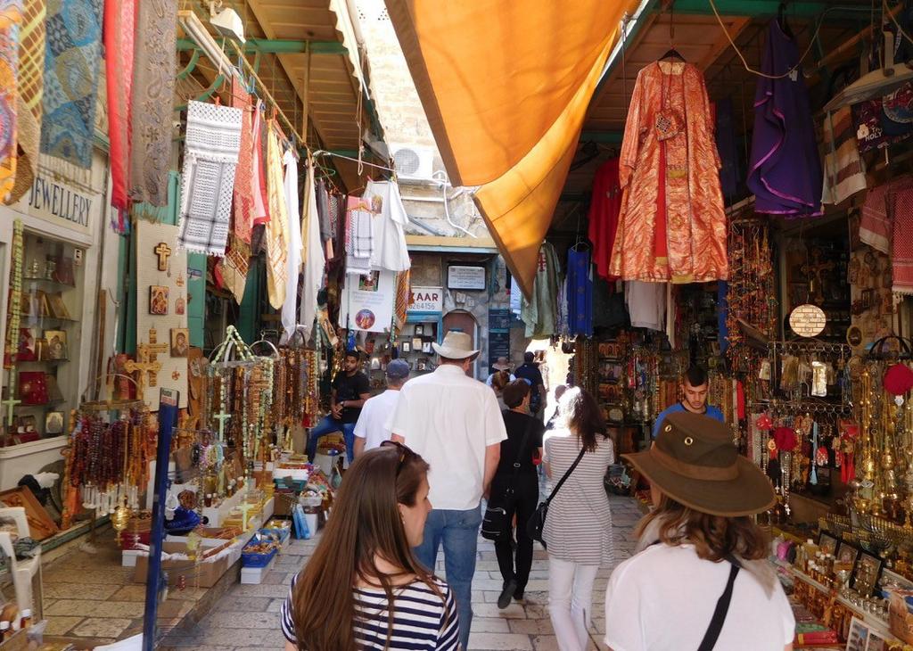 Walk through the Christian Quarter along the Via Dolorosa and the Stations of the Cross to the Church of the Holy Sepulchre, the crucifixion and burial place of Jesus.