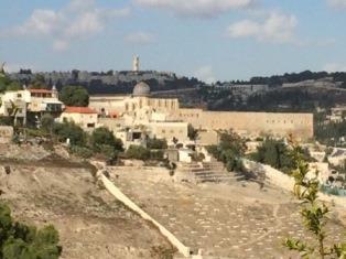 Prayer Update From Israel (August 26, 2016) Southeastern corner of the Temple Mount in Jerusalem as viewed from across the Ben Hinnom Valley.
