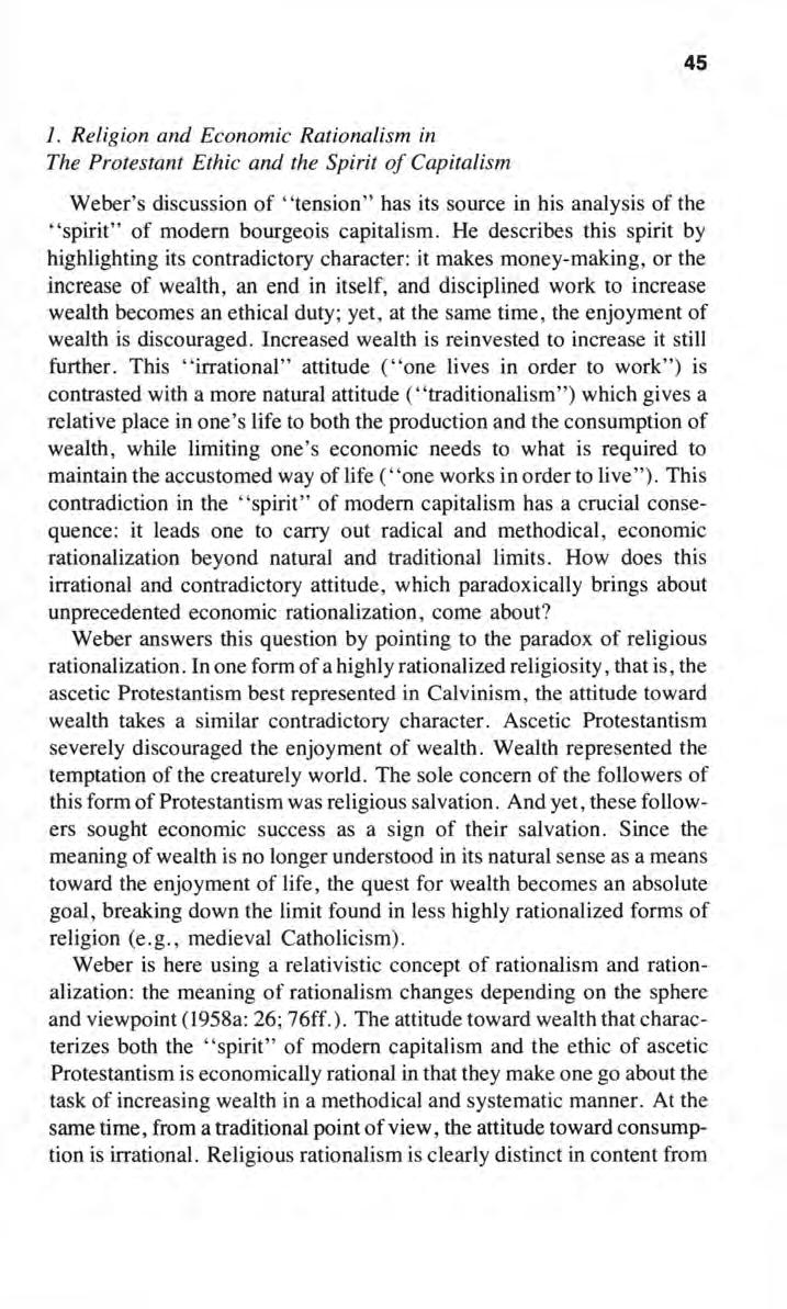 Shinohara: "Adjustment" and "Tension" in Max Weber's Interpretation of Confu 45 1.
