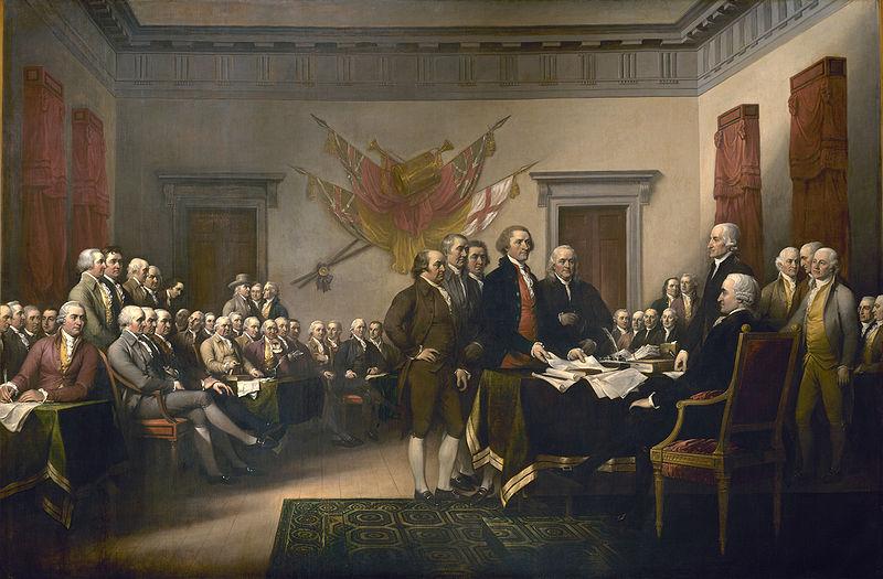 4. The American Revolution (1776): The Declaration of Independence Rejects the Rights of a Monarch to govern free men We hold these truths to be self-evident, that all men are created equal, that