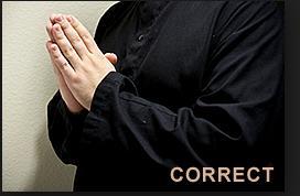 7. POSTURE The three primary positions during the mass are standing, sitting and kneeling. As an altar server, one must also be aware of walking, the position of your hands and eyes.
