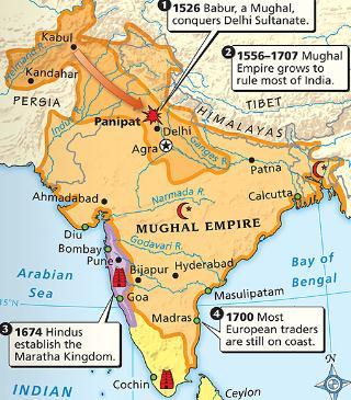 The Decline of the Mughal Empire The Mughal Empire grew weak by 1700 as kings spent too much money on palaces & war In addition, the large population of Hindus in