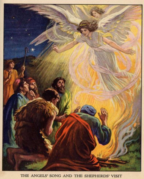 Children s Christmas Stories The Shepherds and the Angels adapted from the Bible And there were shepherds in the same country abiding in the field, and keeping watch by night over their flock.