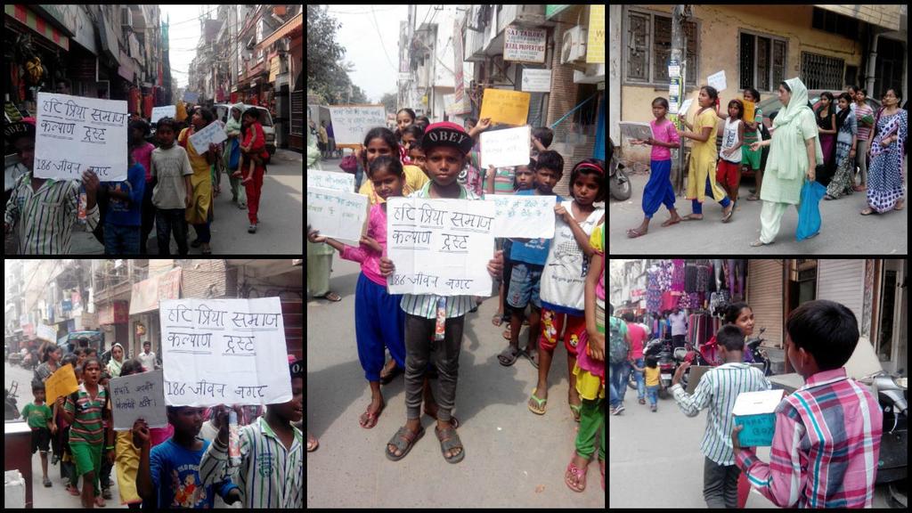 Dear Friends, Communication -6 03-10-2016 Swachh Bharat Cleanliness Drive on Gandhi Jayanti Hari Priya Trust, with the help of students in the Sunday School at Jiwan Nagar, carried out a Swachch (
