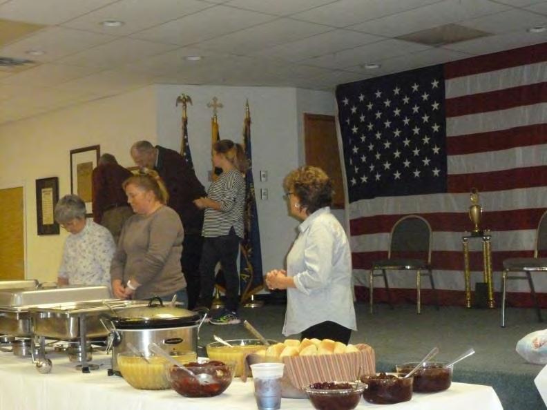 AROUND THE POST SENIOR S THANKSGIVING DINNER BLESSING THERE WAS AN ABUNDANCE OF DELICIOUS FOOD NESD MEETING