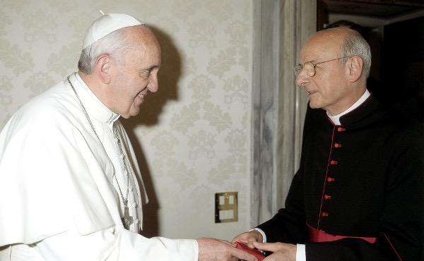Mgr Fernando Ocáriz Braña meeting Pope Francis Mgr Ocáriz takes on the leadership of Opus Dei, a personal prelature that aims to help ordinary people seek holiness in everyday life, following the