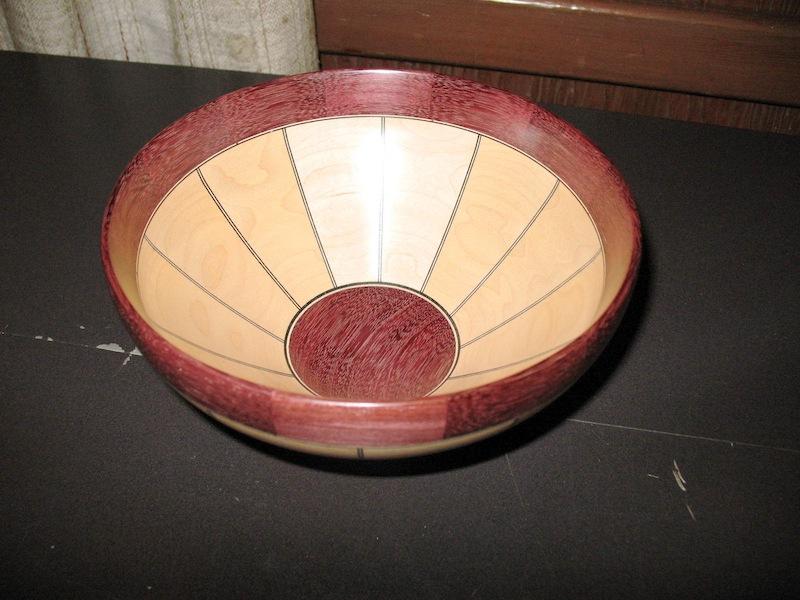 John Sylvester encored with his purple heart and maple bowl: with his X