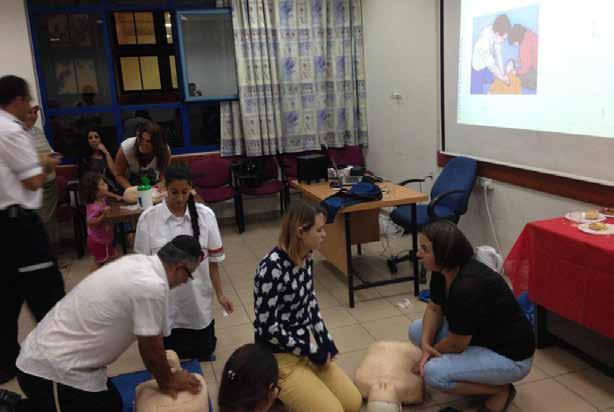 CPR workshop for the youth volunteer's