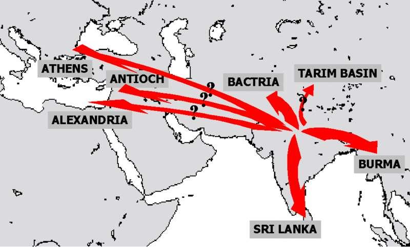 The Spread of Buddhism -It didn t spread too much until a king, fed up with the bloodiness of war, became a Buddhist and sent missionaries all over the east.