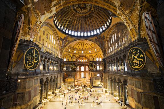 The Hagia Sophia (translation: Church of the Holy Wisdom) -the Hagia Sophia was a