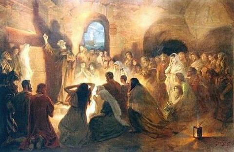 Peter Proclaims the Living God 2:14-36 Once they have received the gift of God s Holy Spirit the Apostles and Disciples rush out to proclaim the Good News of Jesus Christ.