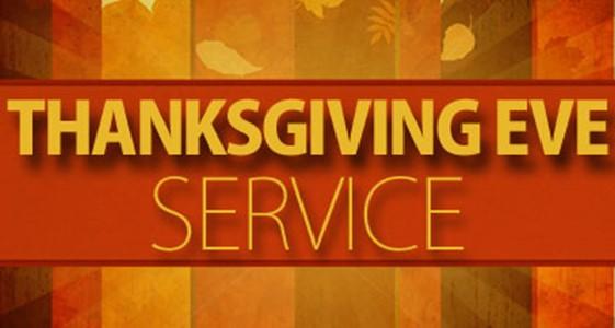 COMMUNITY THANKSGIVING EVE SERVICE WEDNESDAY NOV 22 AT 7 PM Pease Christian Reform Church All in the community are invited to attend.