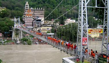 Day 7: Haridwar Rishikesh (Estimated 40Min 20Kms) (B) After early breakfast depart by surface to Rishikesh. Visit Lakshman Jhoola legend says this bridge was built by Lord Rama.