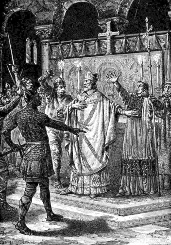 Becket s outspoken style angered the King.