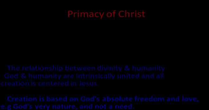 Figure 5 Scotus - Primacy of Christ John s insights into the nature of God lead us to another important concept, thisness (in Latin