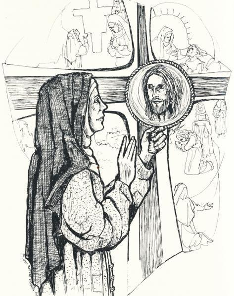 This image of God we seek to see in the mirror (Mirror of Eternity) is the image of Christ and our actions are his actions of accepting our call (vocation) and becoming great by becoming the servant