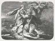 True faith leads to obedience (see Jas. 2). After the Angel stopped him, Abraham saw a ram caught in some thorns.