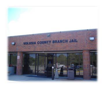 VOLUSIA COUNTY BRANCH JAIL VOLUSIA COUNTY CORRECTIONAL FACILITY Built in 1987 Design capacity for 601 inmates Rated capacity for 899 inmates Medium to maximum