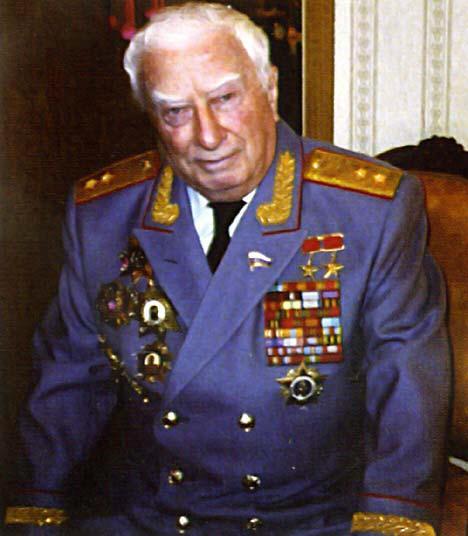 Secret revealed: Felix Dadaev in his military uniform today Today, General Vlasik's daughter Nadezhda Nikolayevna confirms Dadaev's role. "Yes, they used doubles," she said.
