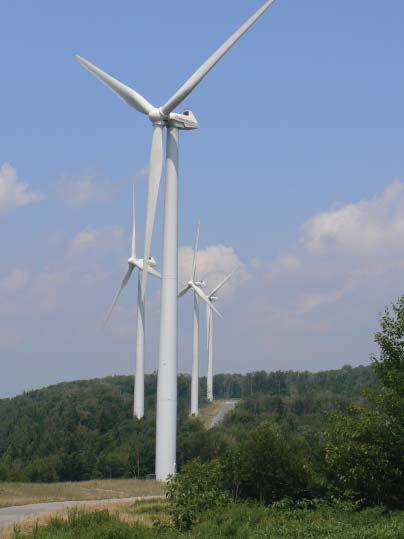 Editor s Notes Near Davis, WV, lined up on mountain ridges like futuristic statues, are several windmill generators like the ones in the photo on this page.