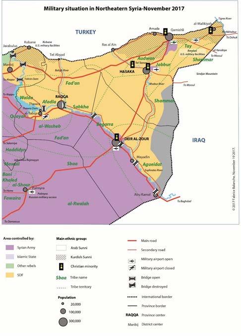 EASO COI MEETING REPORT - SYRIA: COI MEETING 30 NOVEMBER-1 DECEMBER 2017 53 5. Situation in Kurdish areas/rojava (F. Balanche) 5.