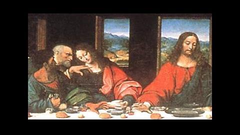 It s a chilling moment, one that Leonardo da Vinci famously captured in his mural painting called The Last Supper. This is Leonardo s painting before it was restored 40 years ago.