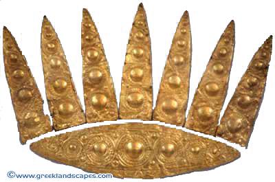 Geologist studies stone and the movement of stone; Archeologist man made objects (artifacts) 3. The artifacts you see are pieces of a crown once worn by a Mycenaean King.