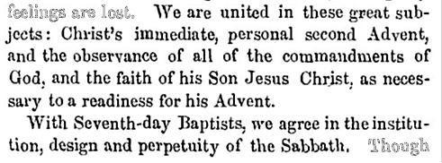 Fundamental Principles For nearly a decade following 1844, Adventists were happy to simply say, as did other Reformers before them, that they believed in the Bible and the Bible only as their rule of