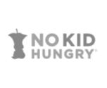 NO KID HUNGRY No Kid Hungry is a national campaign run by Share Our Strength, a nonprofit working to solve problems of hunger and poverty in the United States and around the world After 25 years of