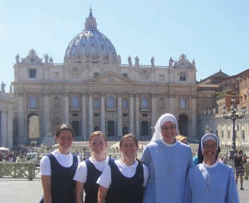 The Joy of Being Called A Pilgrimage to the Eternal City - July 2013 In July, several of our member Communities in initial formation traveled to Rome in celebration of the Year of Faith to profess