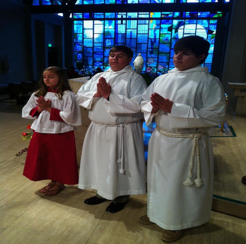 AFTER THE SIGN OF PEACE ALTAR SERVER