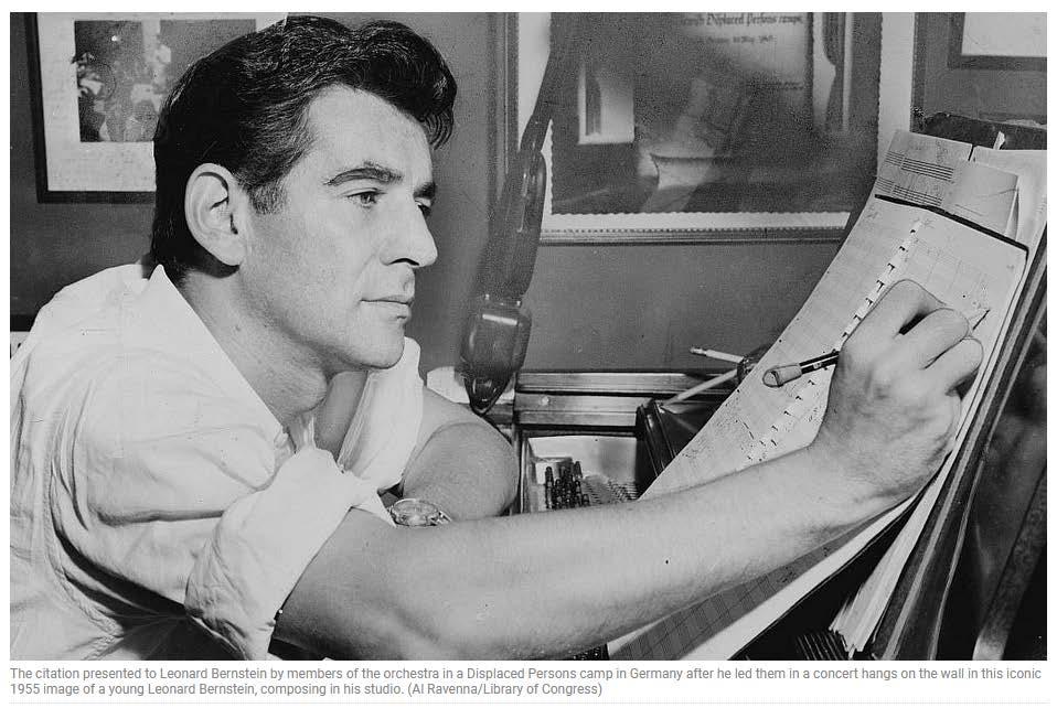 In November 1948, Leonard Bernstein toured war-torn Israel during its War of Independence to perform and conduct a series of concerts with the Israel Philharmonic.